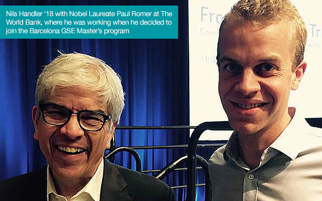 The author with Paul Romer