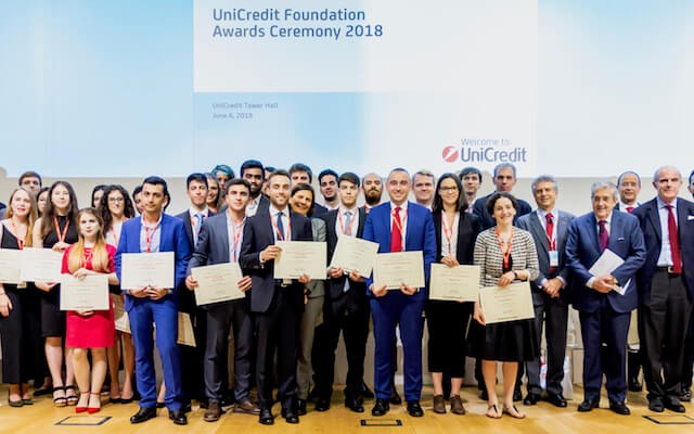 Award ceremony for Unicredit scholarships 2018