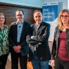 Group photo of Teresa Garcia-Milà, Robert Porter, Juan José Ganuza, and Sofía Rodríguez