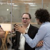 Narayana Kocherlakota chats with BSE Affiliated Professors at the Trobada