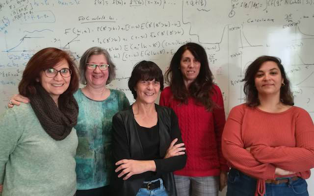 group of female researchers